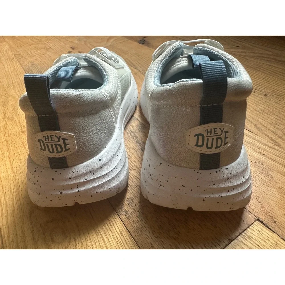 Hey Dude Sirocco Play Y Brights Kids Iridescent White Sneakers J3 42106-9DG